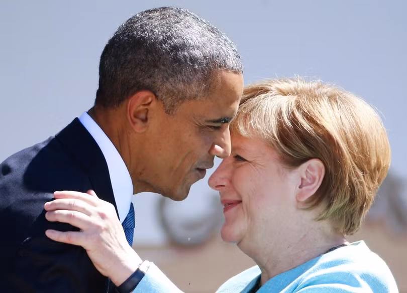 ong obama va ba merkel moi tham tinh hiem co