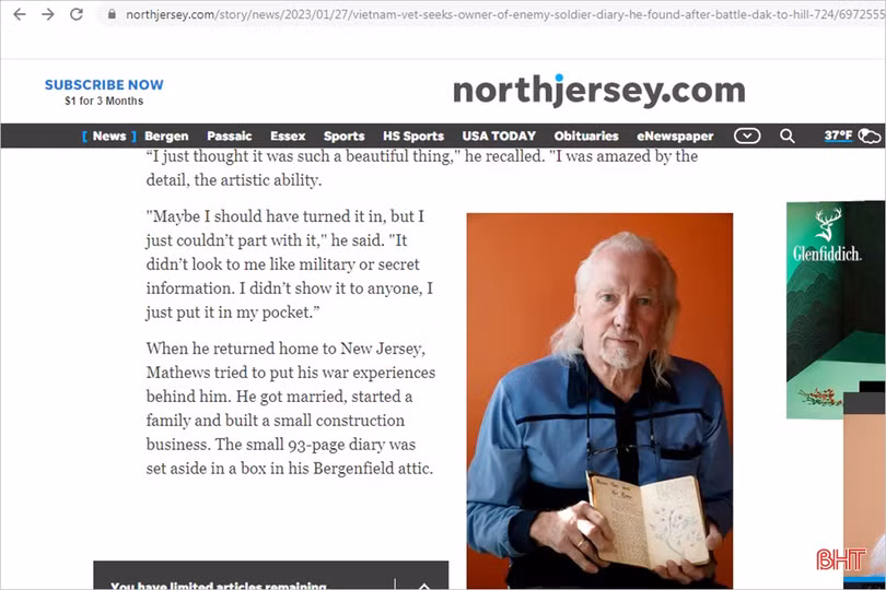 Thời thanh niên sôi nổi qua những dòng lưu bút của liệt sỹ Cao Văn Tuất