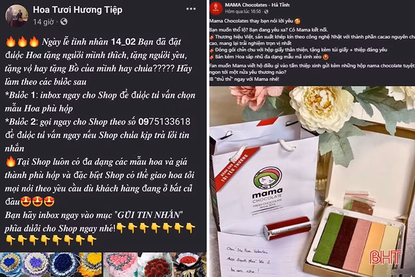 Đa dạng thị trường quà tặng ngày lễ tình nhân ở Hà Tĩnh