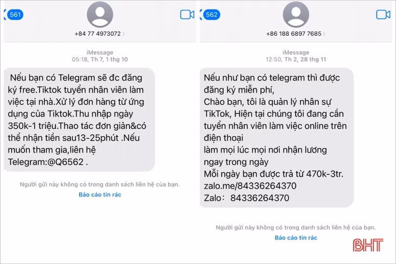 Hà Tĩnh: Coi chừng “sập bẫy lừa” tuyển dụng việc làm qua mạng xã hội!