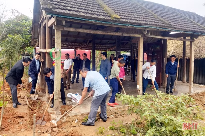 Khởi công xây nhà đại đoàn kết cho hộ nghèo huyện Kỳ Anh