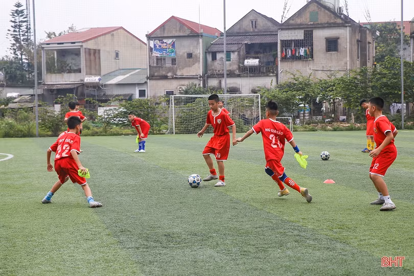 U11 Hà Tĩnh hội quân chuẩn bị cho Giải Bóng đá thiếu niên, nhi đồng toàn quốc