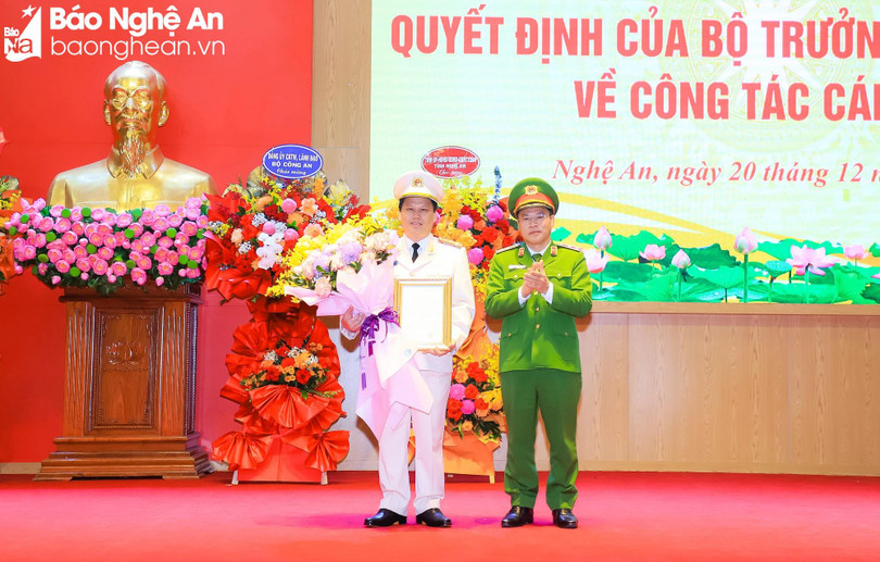 Công an tỉnh Nghệ An có giám đốc mới