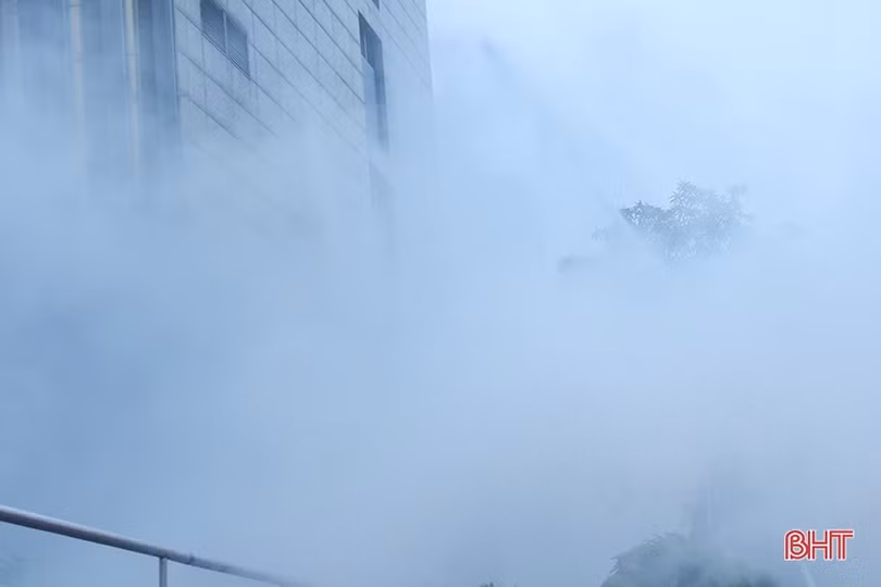 Diễn tập xử lý cháy tại khách sạn Meliá Vinpearl Hà Tĩnh