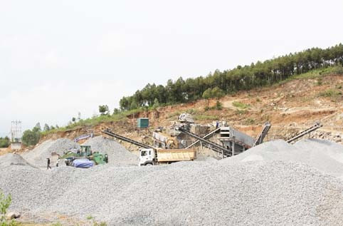 Hoạt động của mỏ đá Ngọc Hải đang gây lo lắng cho người dân xã Vượng Lộc