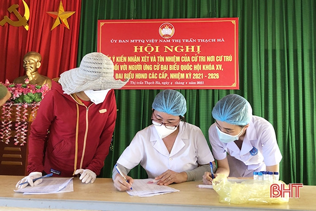 Thạch Hà triển khai lấy mẫu xét nghiệm Realtime RT-PCR cho 8 nhóm đối tượng ưu tiên