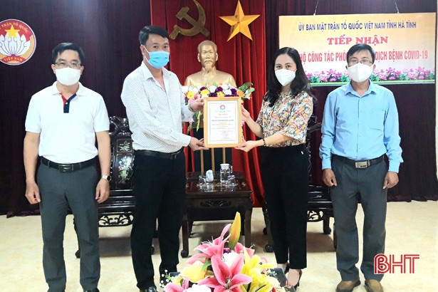 Thêm nhiều tổ chức, doanh nghiệp ủng hộ Hà Tĩnh phòng, chống dịch Covid-19