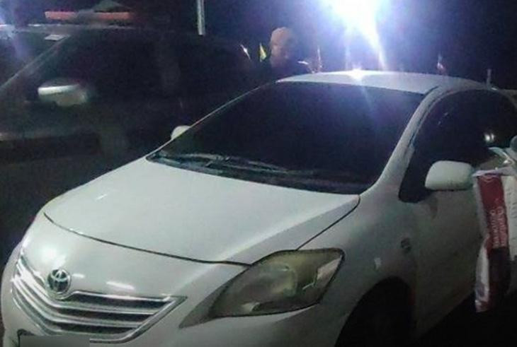 Ô tô của Hien bị cảnh sát Thái Lan tịch thu - Ảnh: BANGKOK POST