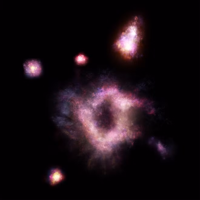 Phát hiện “vòng tròn lửa” cách Trái Đất 11 tỷ năm ánh sáng