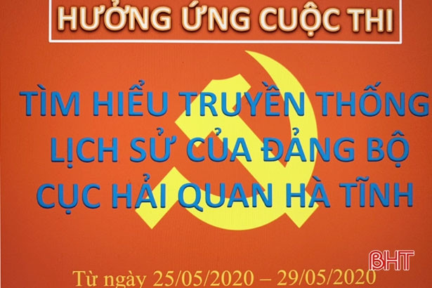 2.360 lượt người thi trực tuyến truyền thống, lịch sử Đảng bộ Hải quan Hà Tĩnh