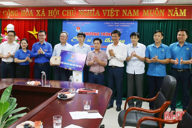 “Gian hàng 0 đồng” hỗ trợ thanh niên công nhân khó khăn tại Formosa Hà Tĩnh