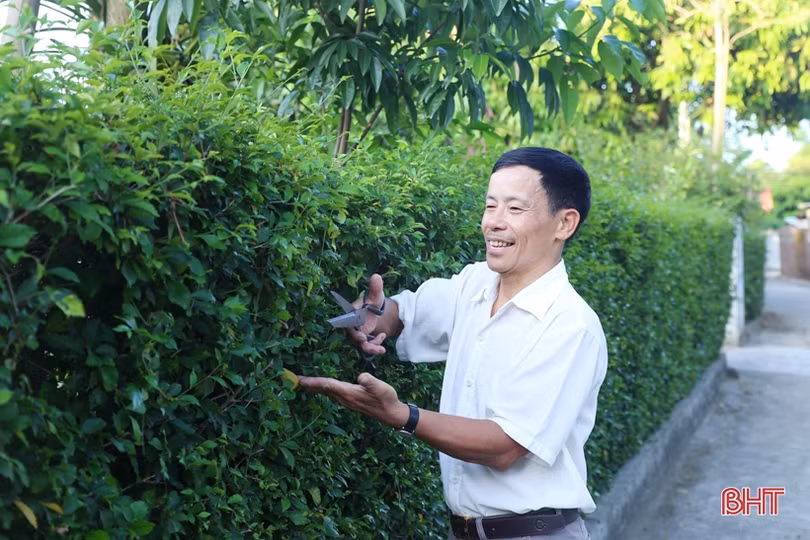 Rực rỡ cờ hoa, rộn ràng khí thế thi đua trước ngày đại hội điểm cấp huyện ở Hà Tĩnh