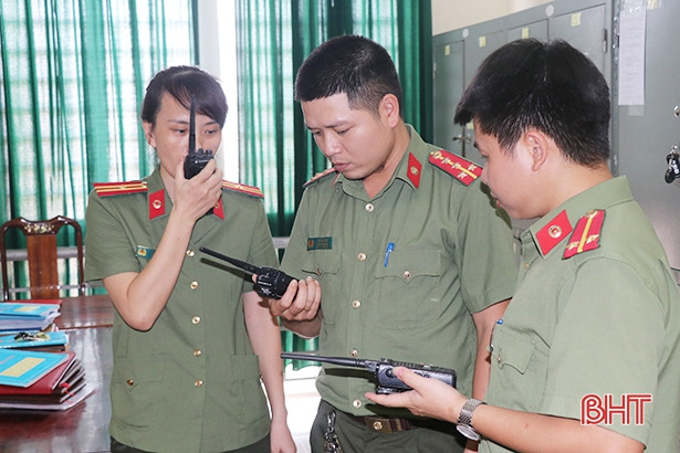 Công an Thạch Hà triển khai các phương án phục vụ Đại hội Đảng bộ huyện