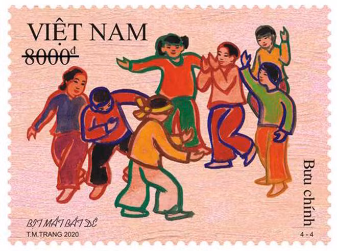 Phát hành bộ tem “Trò chơi dân gian” nhân dịp Tết thiếu nhi 1/6