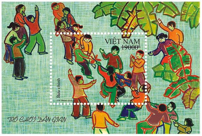 Phát hành bộ tem “Trò chơi dân gian” nhân dịp Tết thiếu nhi 1/6