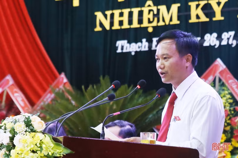 Khai mạc trọng thể đại hội đảng bộ cấp huyện đầu tiên ở Hà Tĩnh