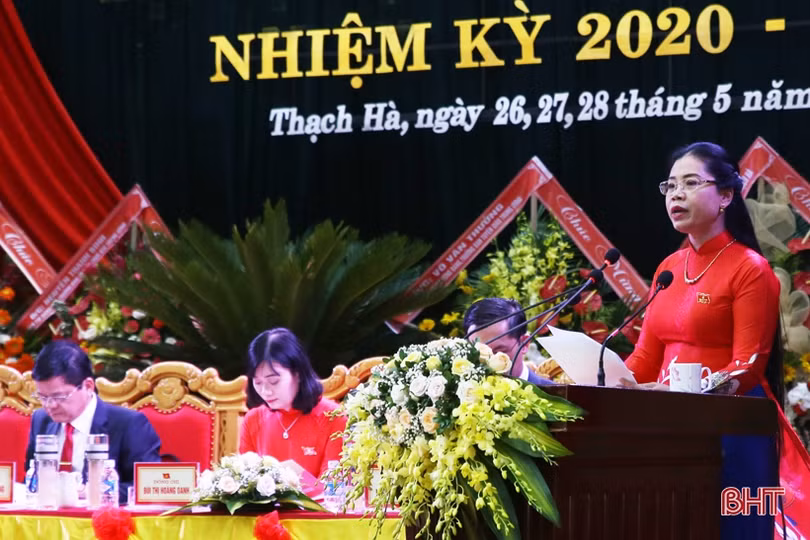 Khai mạc trọng thể đại hội đảng bộ cấp huyện đầu tiên ở Hà Tĩnh