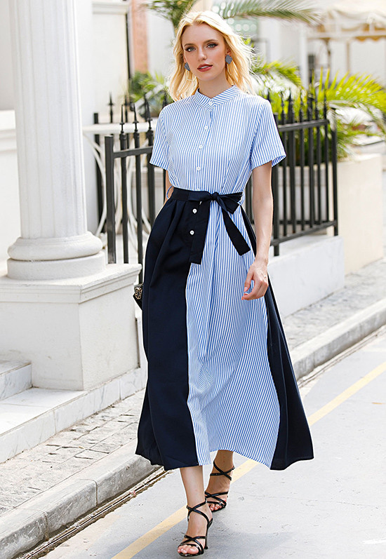 Tiết trời sang thu, dễ dàng mặc đẹp với váy sơ mi