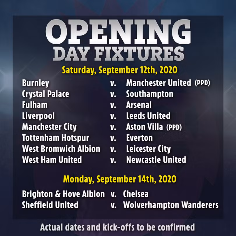 Khai màn Ngoại hạng Anh 2020/21: Liverpool đụng Leeds, MU gặp khó