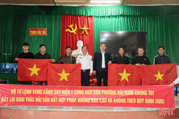 Cảnh sát biển đồng hành cùng ngư dân Hà Tĩnh