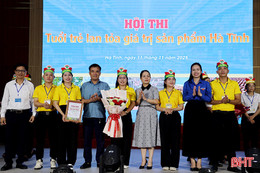 Hương Khê nhất Hội thi “Tuổi trẻ lan tỏa giá trị sản phẩm Hà Tĩnh”