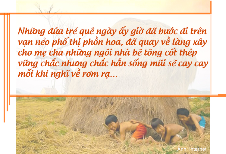 Lúa gặt rồi còn để lại rơm thơm…