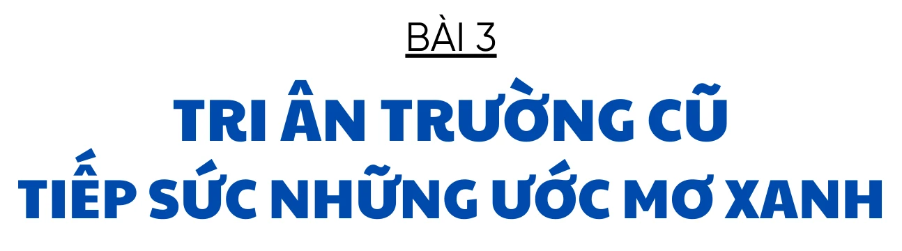 Những câu chuyện ấm áp dưới mái trường (bài 3): Tri ân trường cũ, tiếp sức những ước mơ xanh