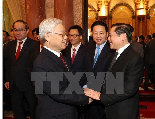 Tổng Bí thư Nguyễn Phú Trọng chúc Tết đồng bào và chiến sỹ cả nước ảnh 2 tong bi thu nguyen phu trong chuc tet dong bao va chien sy ca nuoc