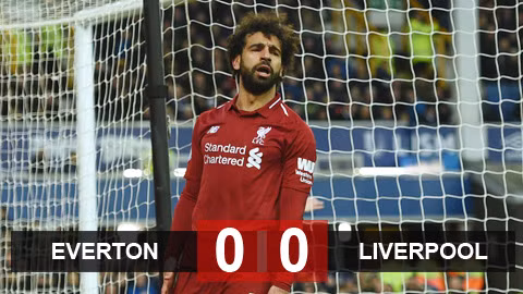 Everton 0-0 Liverpool: The Kop chính thức mất ngôi đầu về tay Man City