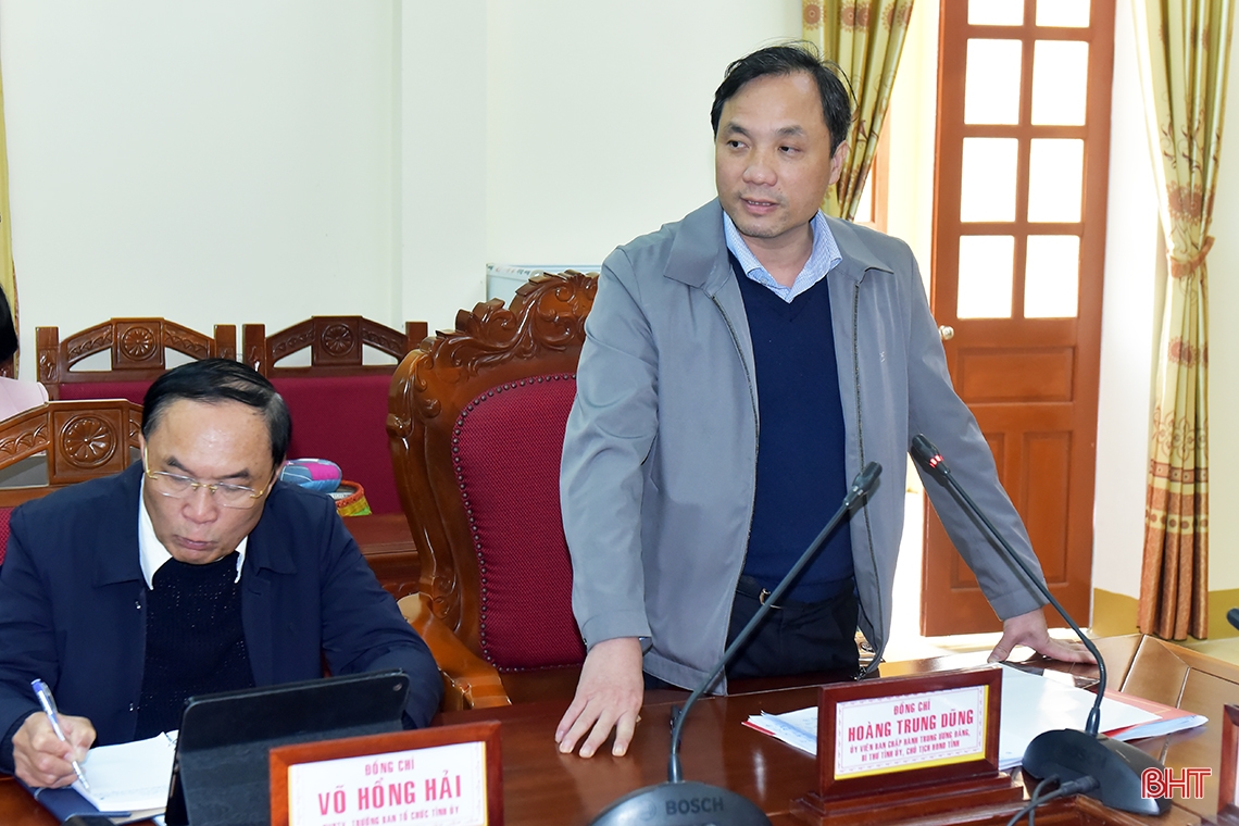 Lãnh đạo tỉnh dự hội nghị kiểm điểm tập thể, cá nhân BTV Huyện ủy Hương Khê năm 2022