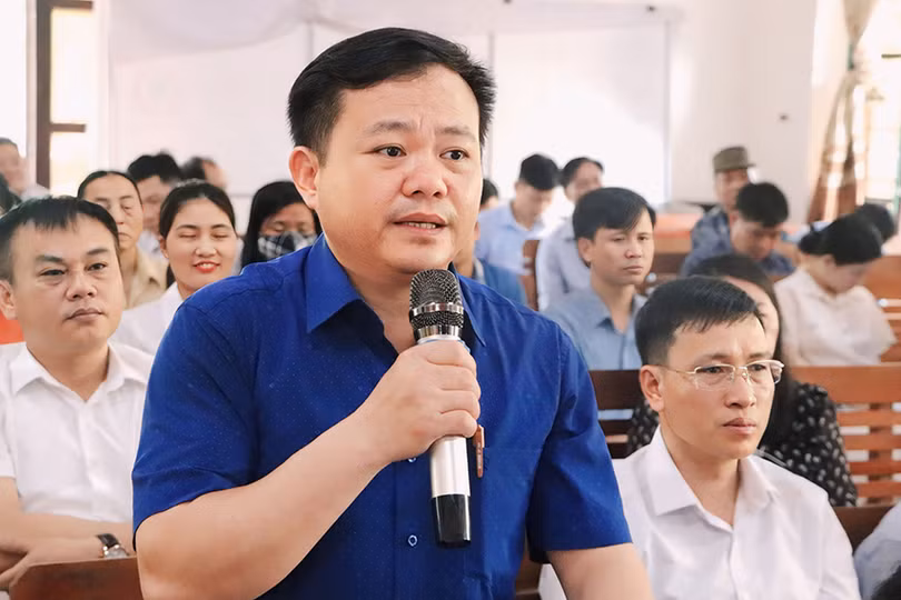 Cử tri Nguyễn Đình Chuyên - Phó Chủ tịch UBND xã Đức Liên đề nghị Trung ương quan tâm đến kinh phí hỗ trợ xây dựng NTM.