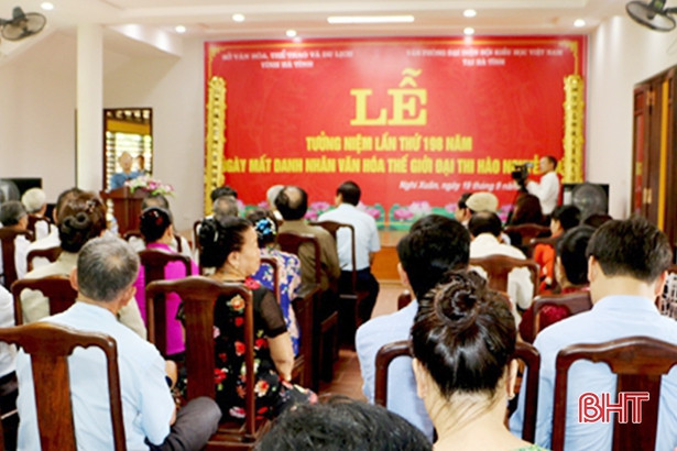 Tưởng niệm lần thứ 198 năm ngày mất Đại thi hào Nguyễn Du