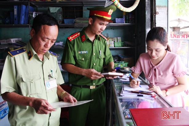 92 hộ kinh doanh ở Nghi Xuân bị xử phạt hơn 80 triệu đồng