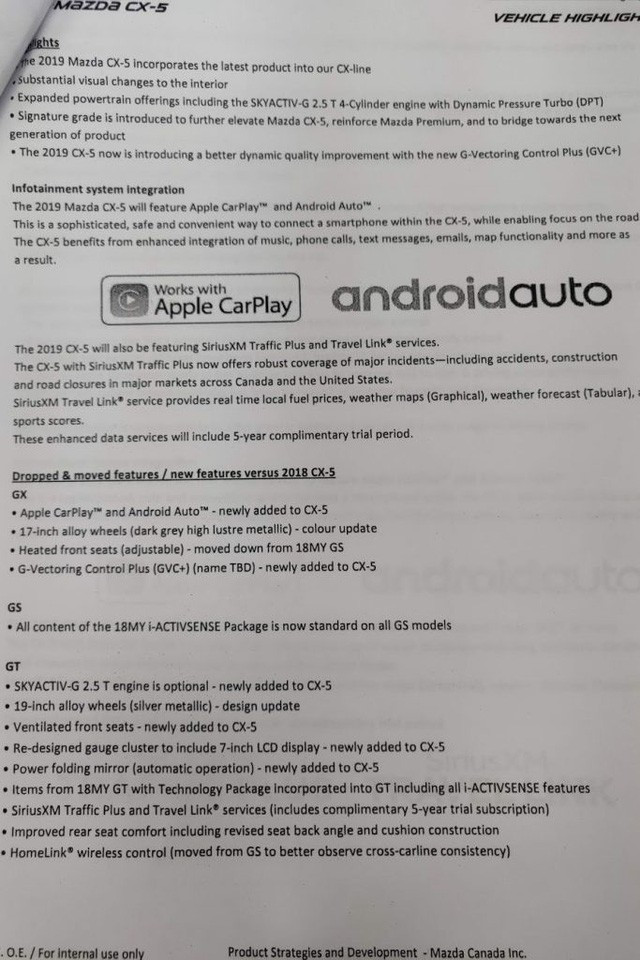 Mazda CX-5 có thể được trang bị động cơ 2.5L tăng áp mới