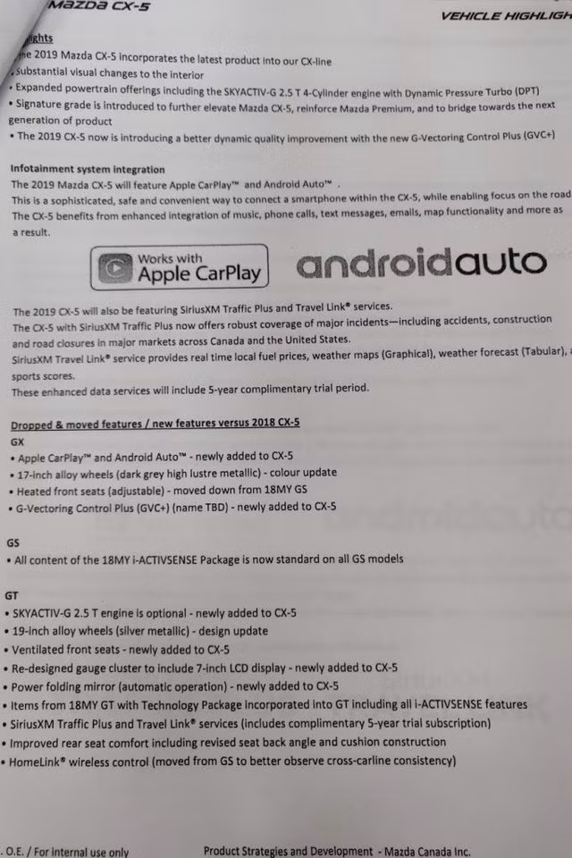 Mazda CX-5 có thể được trang bị động cơ 2.5L tăng áp mới