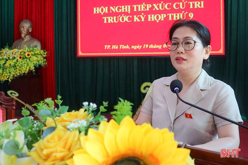 ĐBQH Phan Thị Nguyệt Thu - Chánh án TAND tỉnh Hà Tĩnh báo cáo dự kiến nội dung, chương trình Kỳ họp thứ 9, Quốc hội khóa XV. bqbht_br_z6519593894685-c15b6201096b1658264daafc62b39152-454.jpg