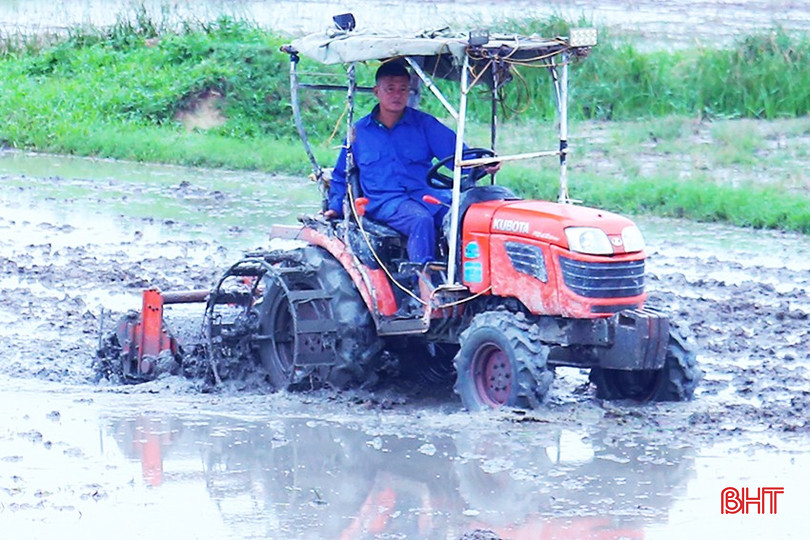 Nông dân Can Lộc hoàn thành cơ bản làm đất đợt 1 để chuẩn bị xuống giống theo lịch thời vụ. bqbht_br_img-7153.jpg