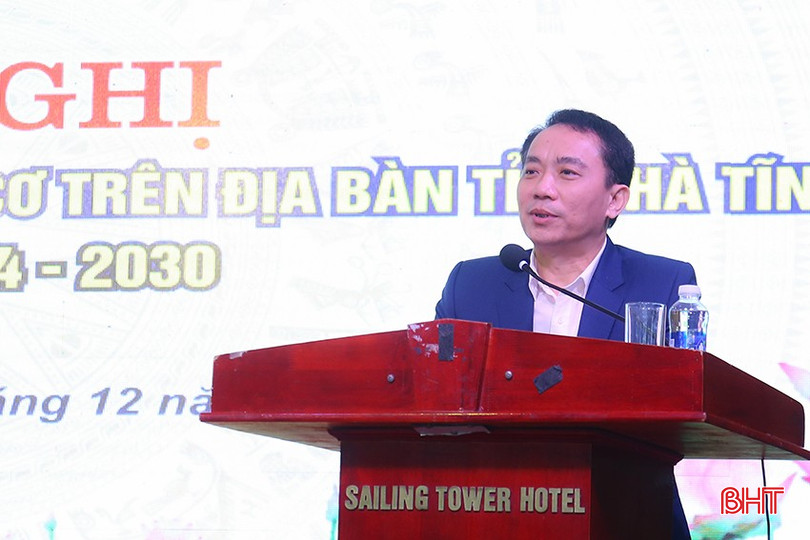Phó Giám đốc Sở NN&PTNT Nguyễn Quang Thọ phát biểu tại hội nghị. bqbht_br_img-7807.jpg