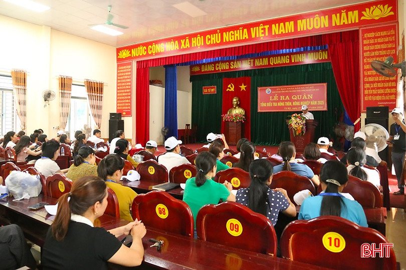 Từ ngày 1/7, Hà Tĩnh chính thức ra quân thực hiện cuộc Tổng điều tra nông thôn, nông nghiệp (NTNN) năm 2025. bqbht_br_img-5054.jpg