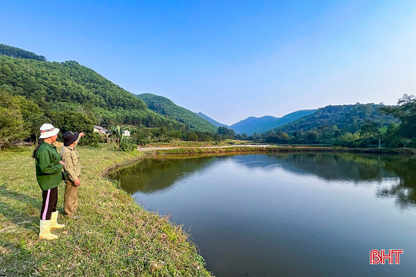 Những trang trại rộng 3 - 5 ha ở vùng núi Khe Thờ được quy hoạch với hệ thống vườn - ao - chuồng bài bản. bqbht_br_img-2203.jpg