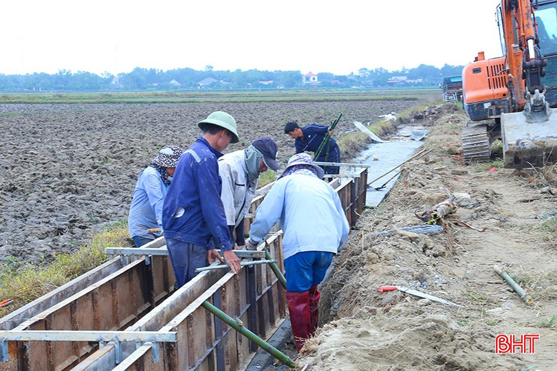 Huyện Cẩm Xuyên đẩy nhanh tiến độ làm giao thông thủy lợi nội đồng. bqbht_br_img-7558.jpg