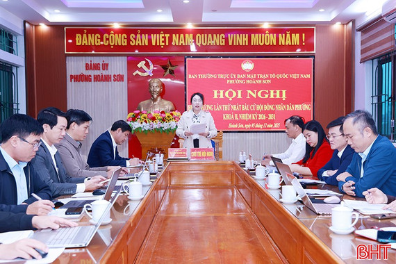 Các xã, phường ở Hà Tĩnh hoàn thành hiệp thương lần thứ nhất