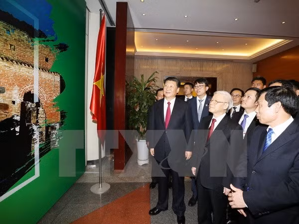 Chiêu đãi trọng thể chào mừng Tổng Bí thư - Chủ tịch Trung Quốc ảnh 4 chieu dai trong the chao mung tong bi thu chu tich trung quoc