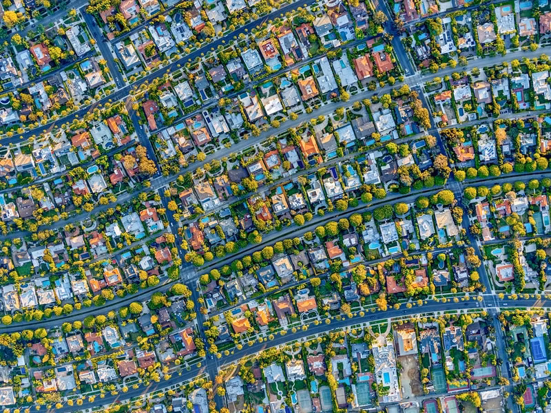 los angeles va new york tuyet dep trong bo anh chup tu tren cao