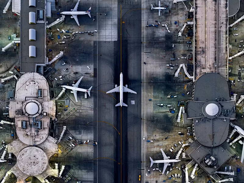 los angeles va new york tuyet dep trong bo anh chup tu tren cao