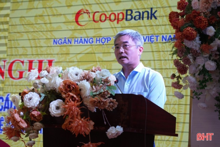 Mr. Nguyen Quoc Cuong - Chairman of the Board of Directors of Vietnam Cooperative Bank analyzed and oriented to improve the quality of QTDND's operations. bqbht_br_ygyg.jpg