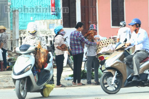 Một điểm buôn bán gia cầm trái phép tại đường 26/3 (phường Đại Nài). Một điểm buôn bán gia cầm trái phép tại đường 26/3 (phường Đại Nài).