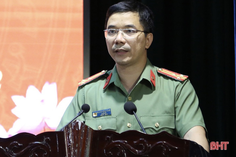 Thượng tá Nguyễn Hồng Phong giữ chức Bí thư Đảng bộ Công an Hà Tĩnh