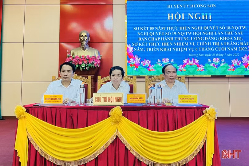 Tạo không gian phát triển đối với những xã ở Hương Sơn thực hiện sáp nhập
