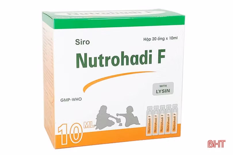 Công ty CP Dược Hà Tĩnh tập trung thu hồi Siro Nutrohadi F vi phạm mức độ 2